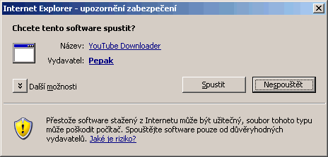 Windows XP: spuštění podepsané aplikace